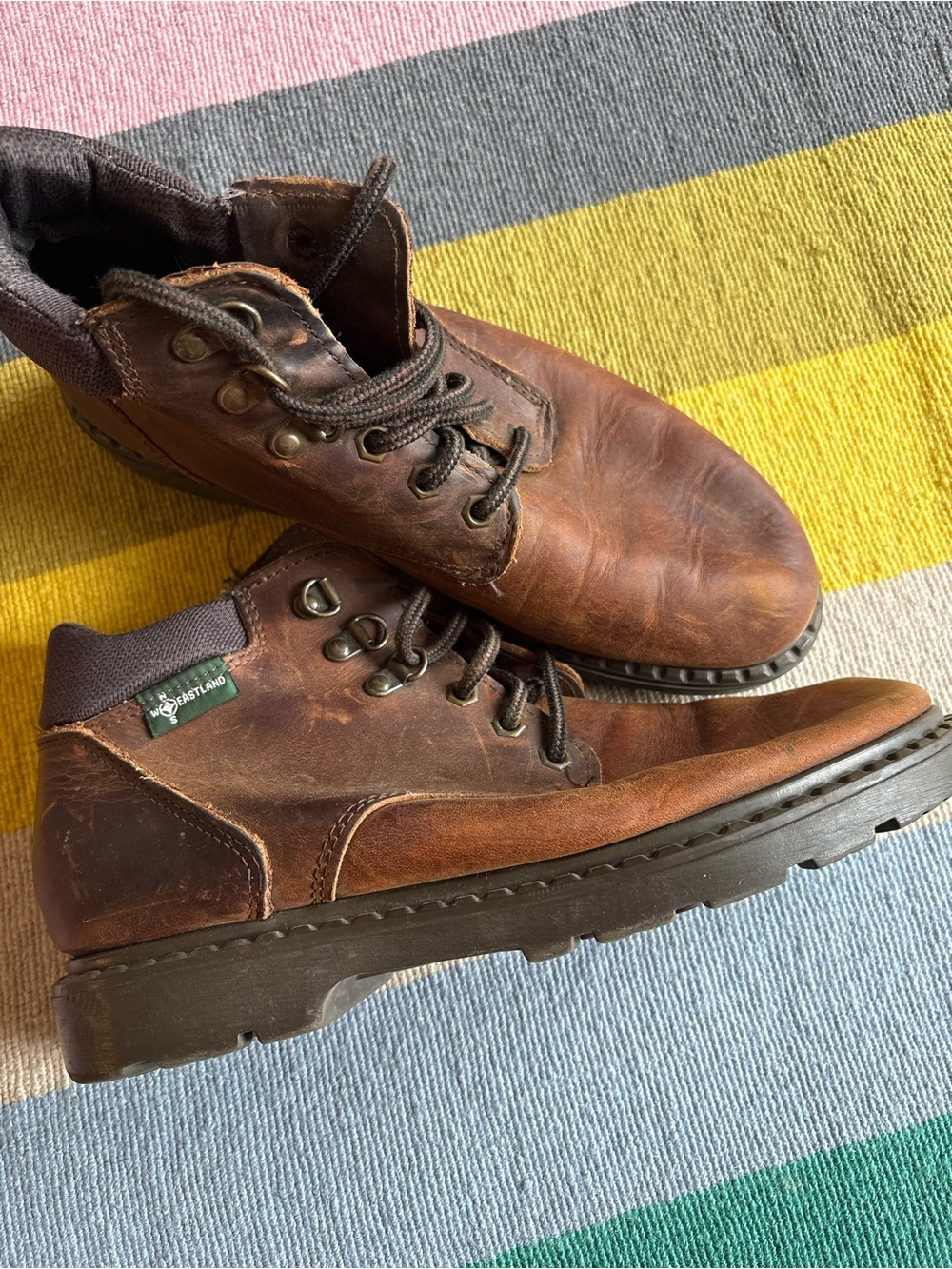 Vintage Eastland Brown Leather Ankle Boots